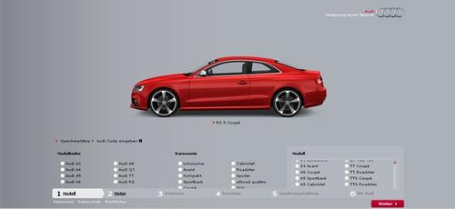 Configurador en Línea Audi; Prepara tu RS5 1