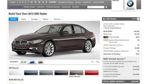 BMW Pone en Línea su Configurador para el 3 Series 2012 1